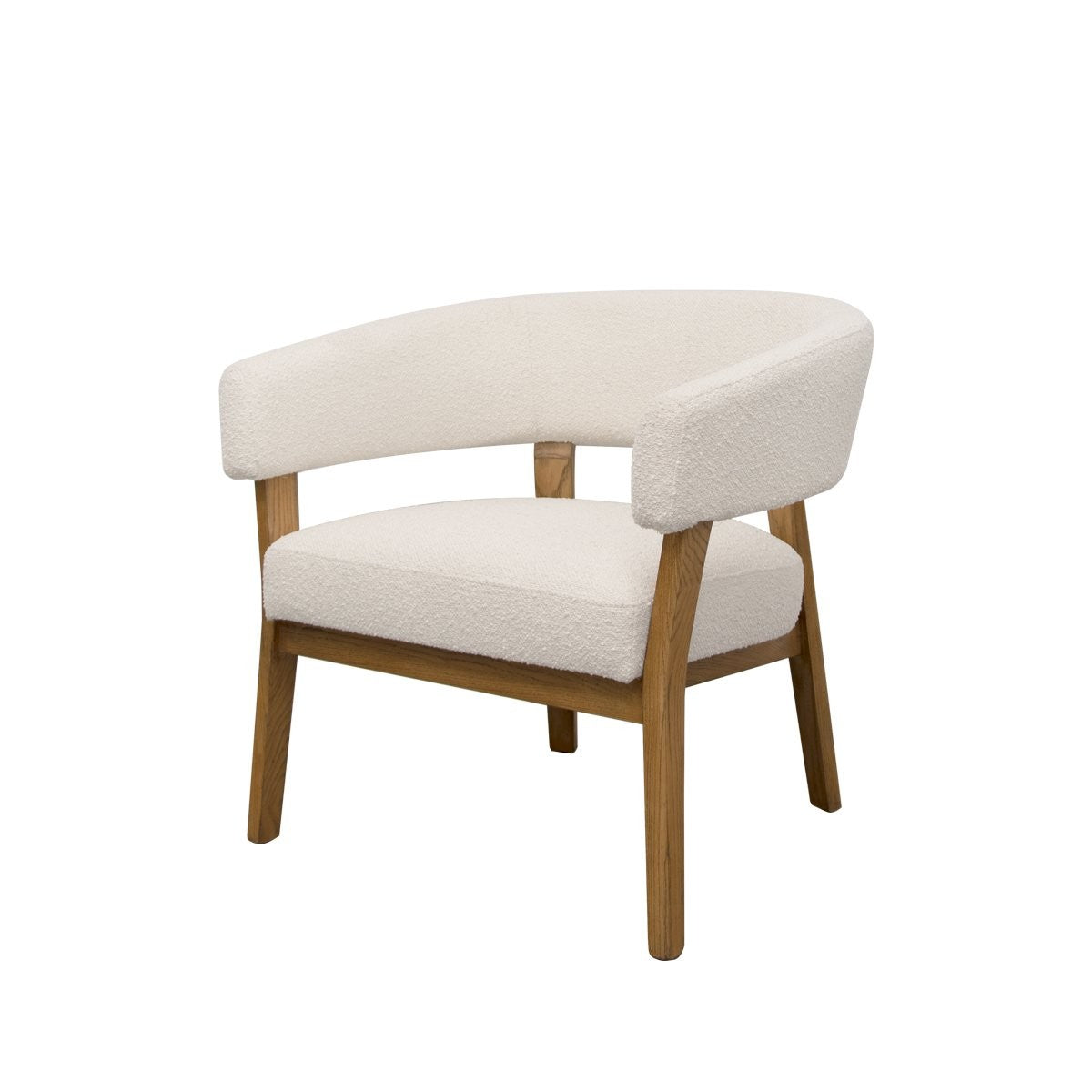 Tulsa Fabric Chair - Cream Boucle