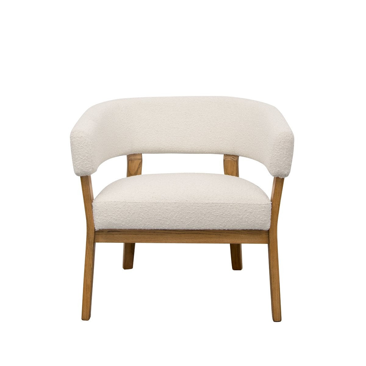 Tulsa Fabric Chair - Cream Boucle