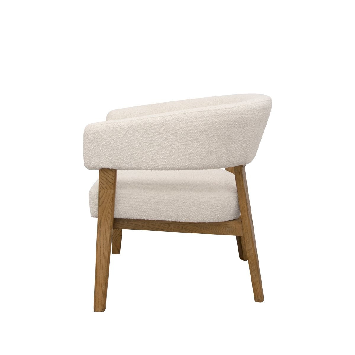 Tulsa Fabric Chair - Cream Boucle