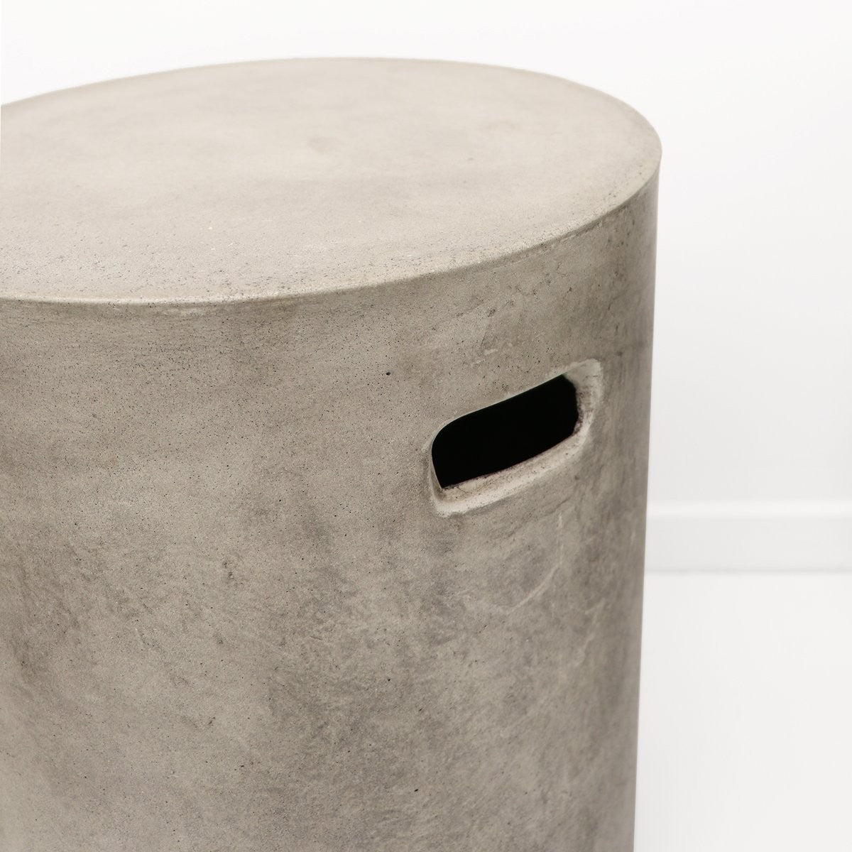 Concrete Pipe Side Table / Stool - Grey