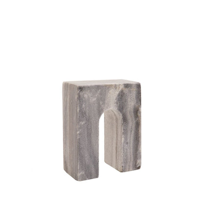 Marble Object Single Arch - Grey