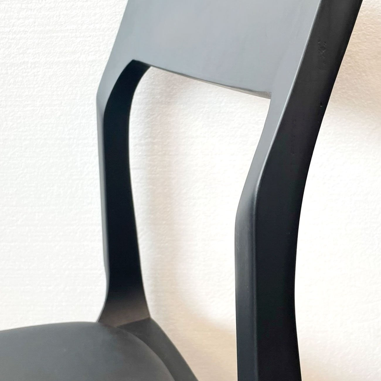 Cooper Stackable Dining Chair - Black Leather