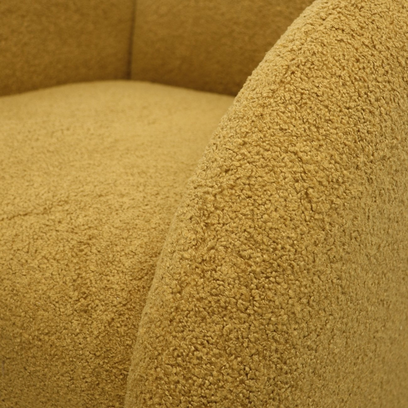 Snugg Swivel Armchair - Mustard Shearling