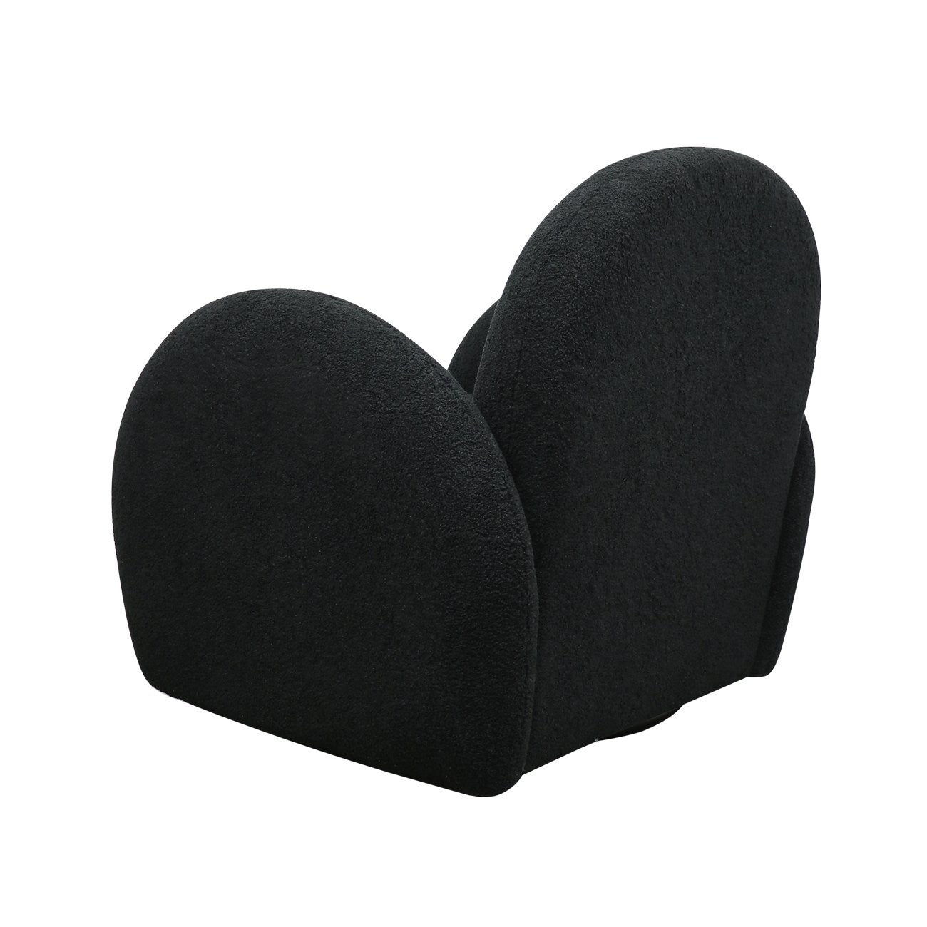 Snugg Swivel Armchair - Black Shearling