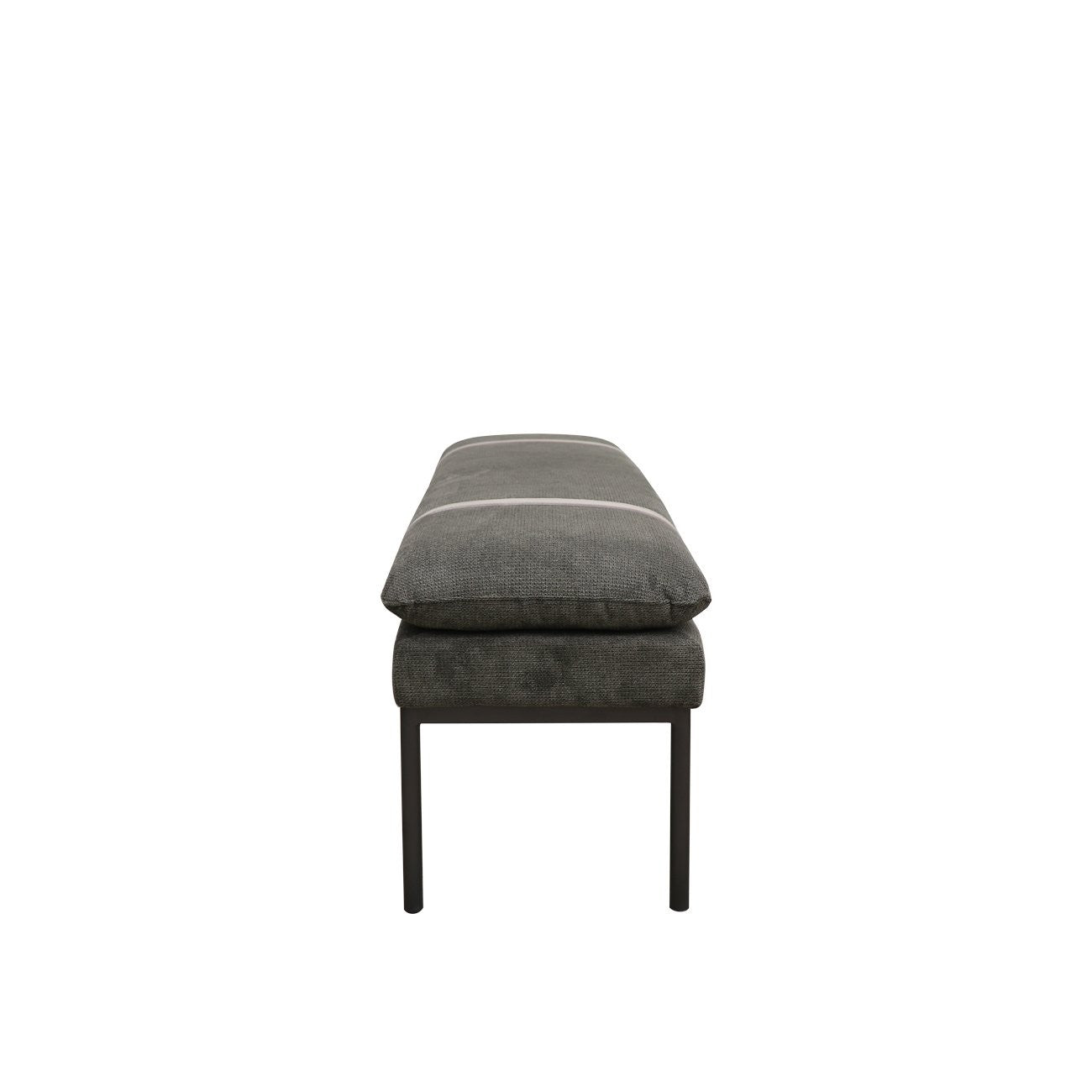 Baxter Fabric Ottoman / Bench - Charcoal