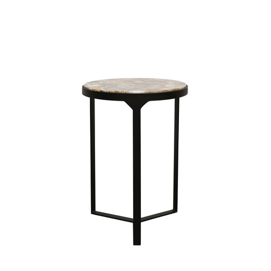 Verona Side Table - Black/Agate