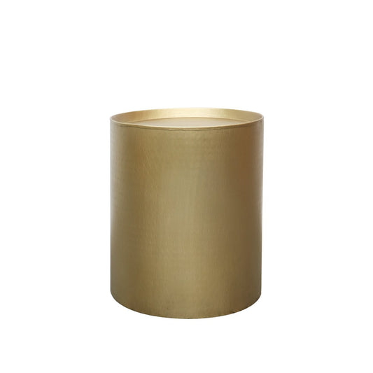 Eaton Drum Side Table - Brass