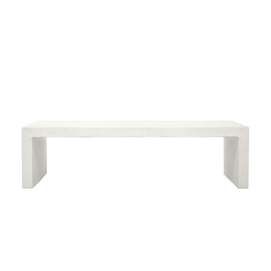Palma Long Bench - White