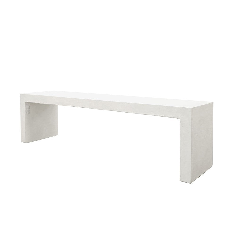 Palma Long Bench - White