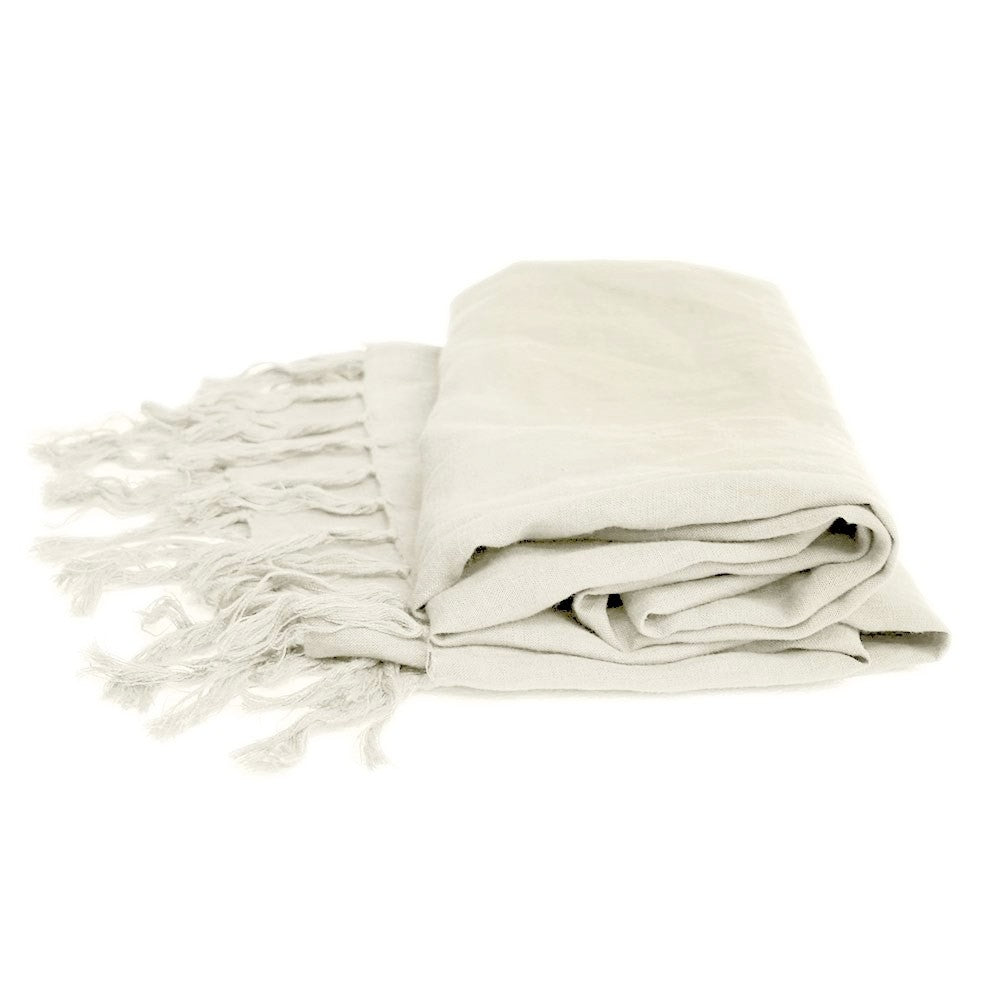 Tully Linen Throw - Off White