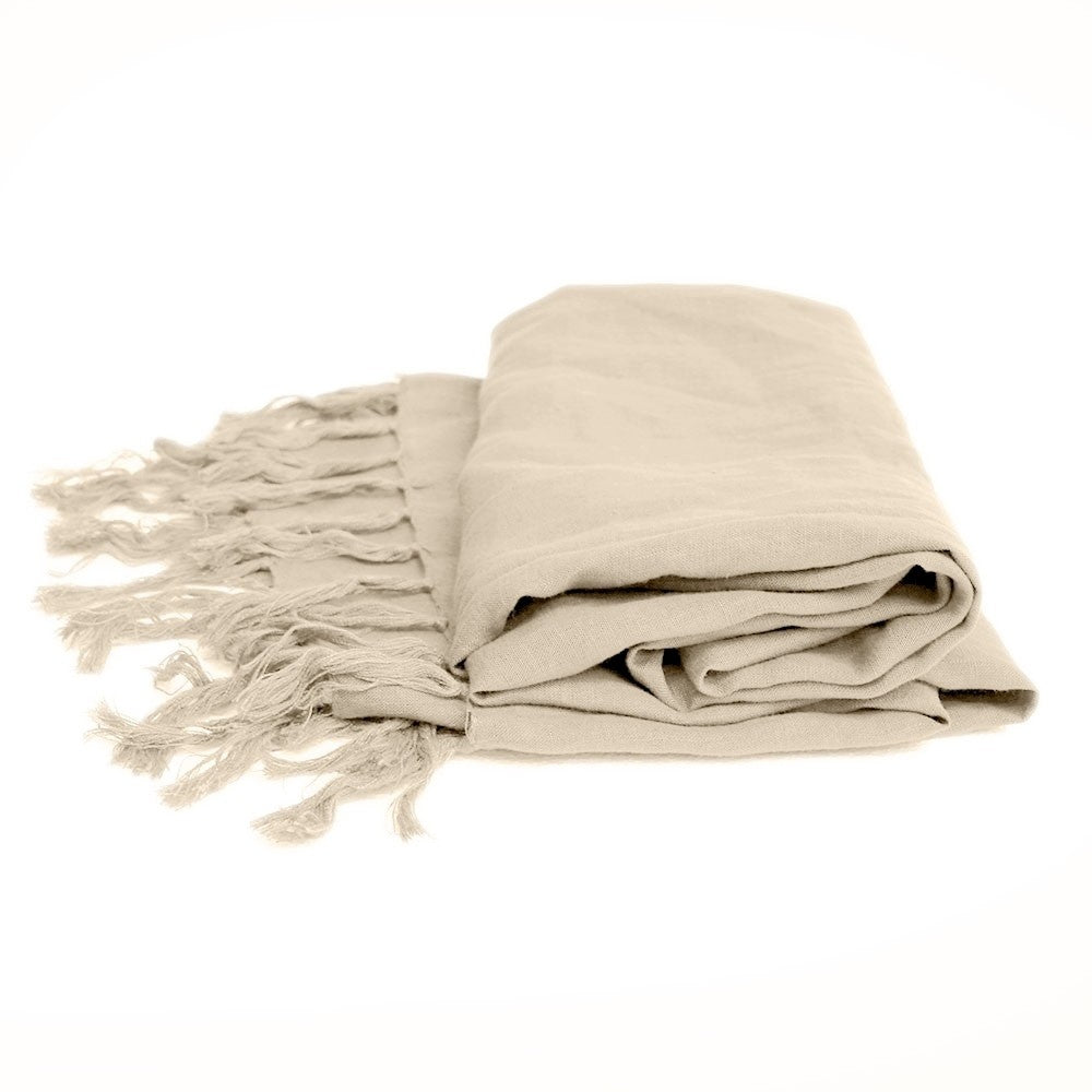 Tully Linen Throw - Natural