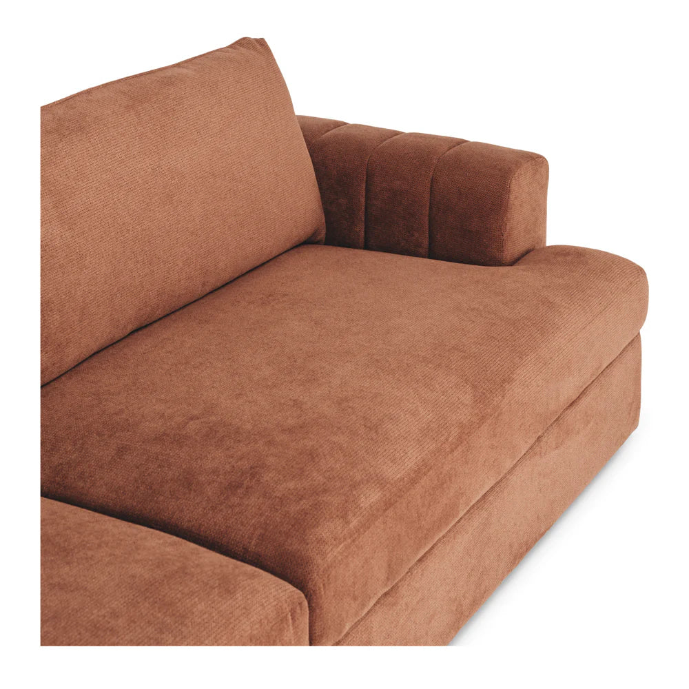 Gotto 4 Seater Sofa - Caramel