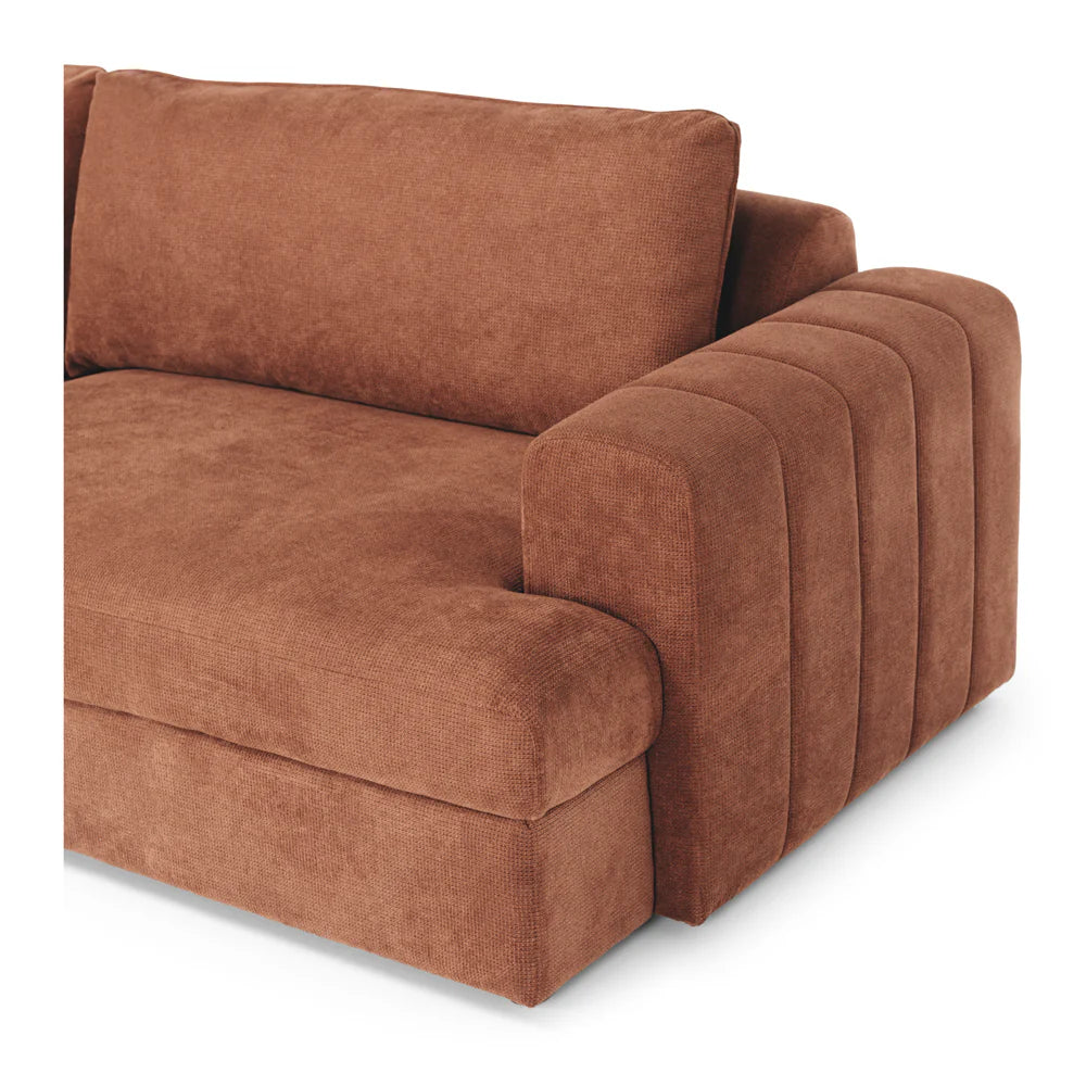 Gotto 4 Seater Sofa - Caramel