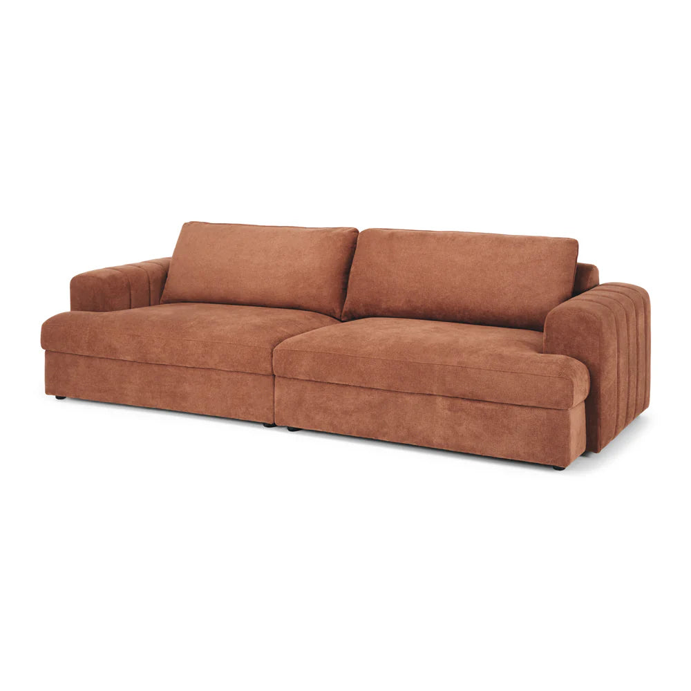 Gotto 4 Seater Sofa - Caramel