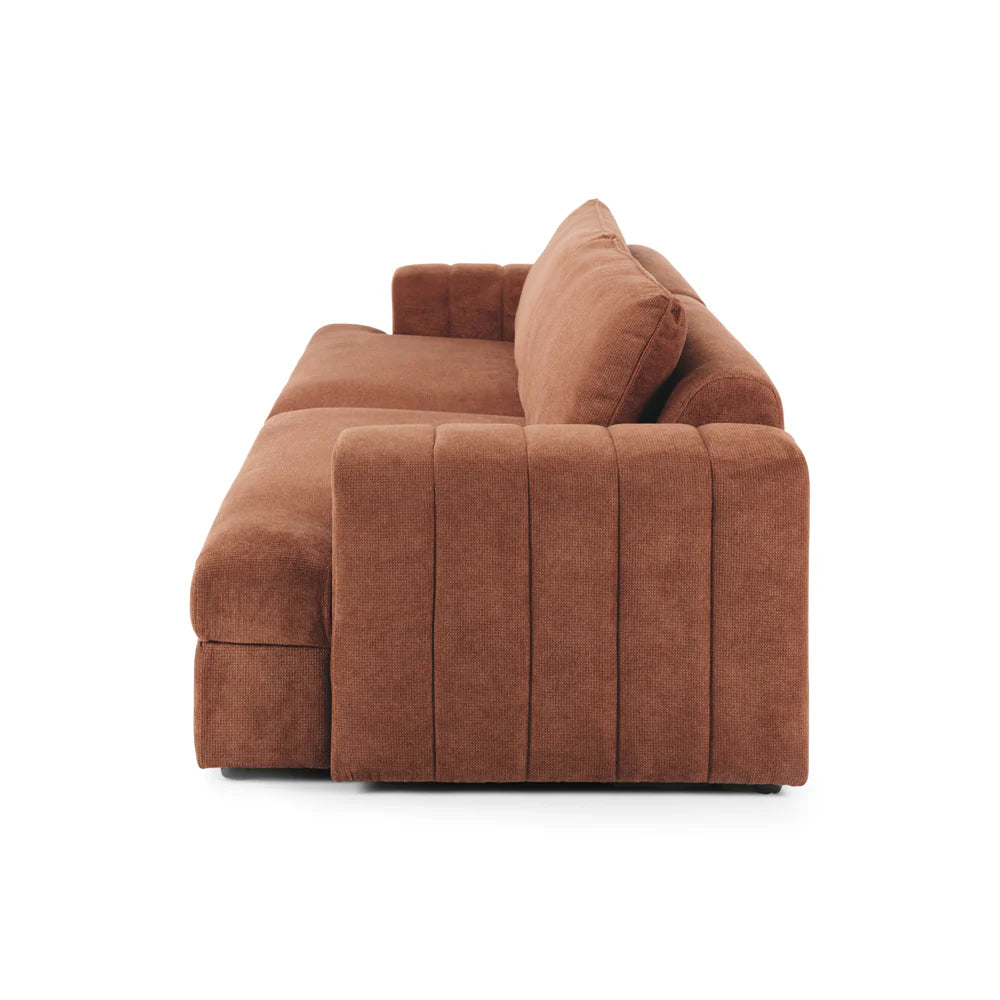 Gotto 4 Seater Sofa - Caramel