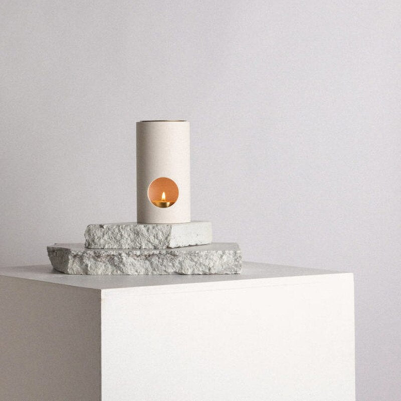 Synergy Oil Burner - White Limestone