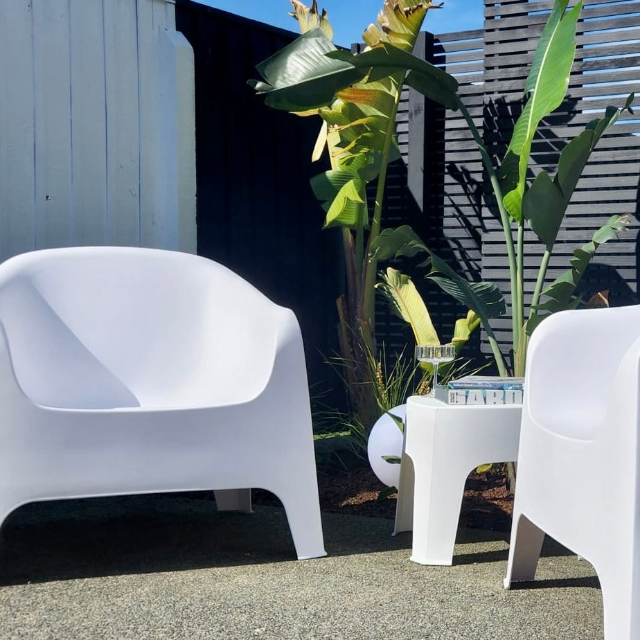 Edge Outdoor Lounge Chair - White