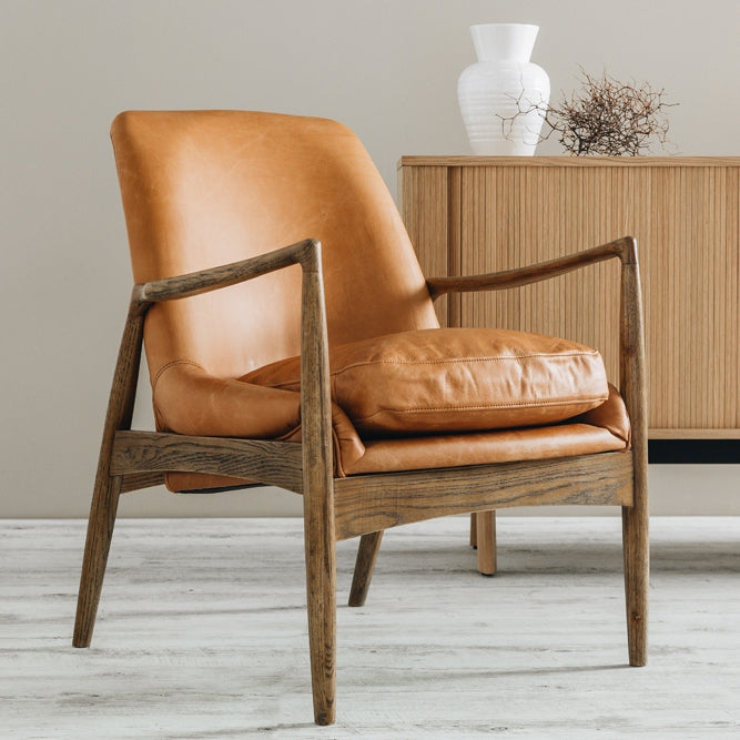 Steiner Armchair - Cognac Leather