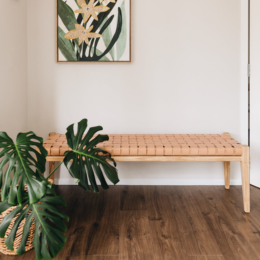 Indo Woven Bench - Plush