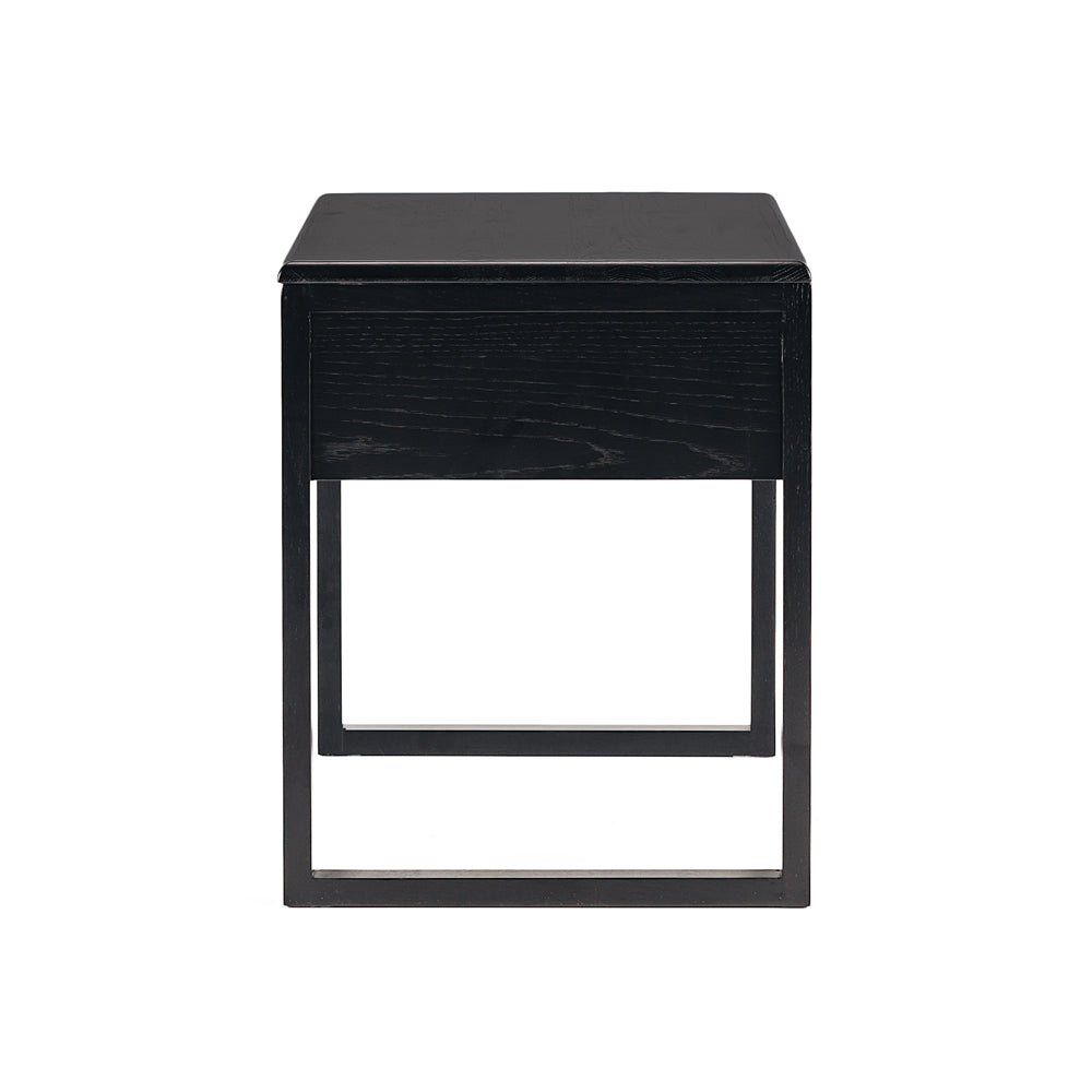 Avalon Bedside / Side Table - Black Oak