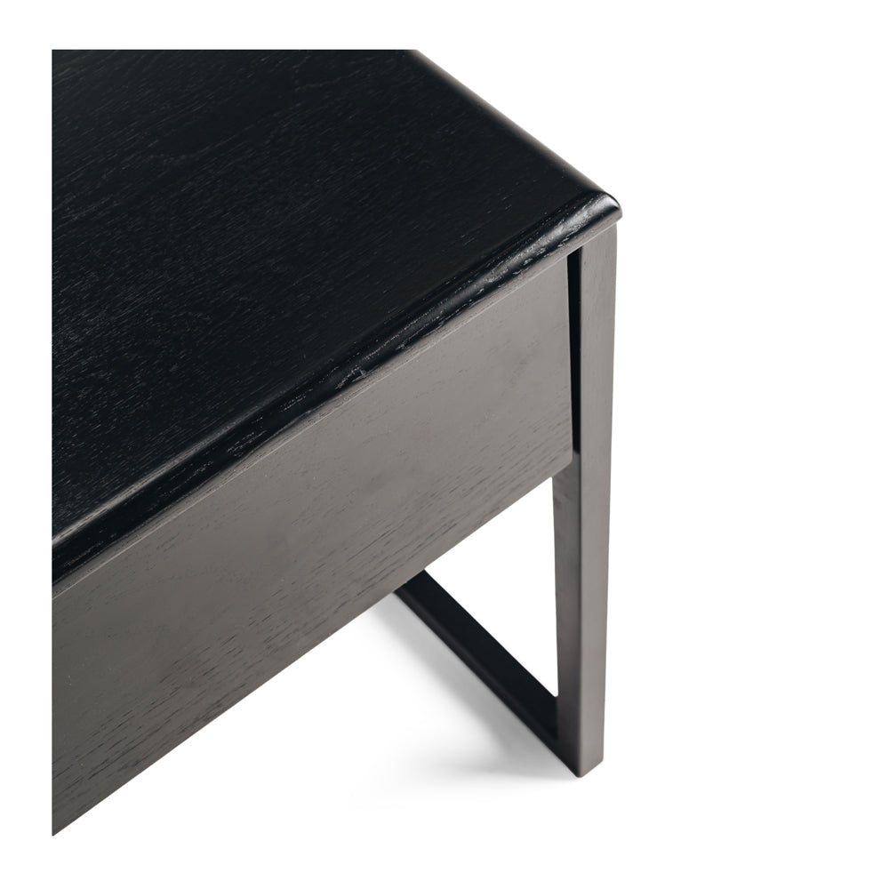 Avalon Bedside / Side Table - Black Oak