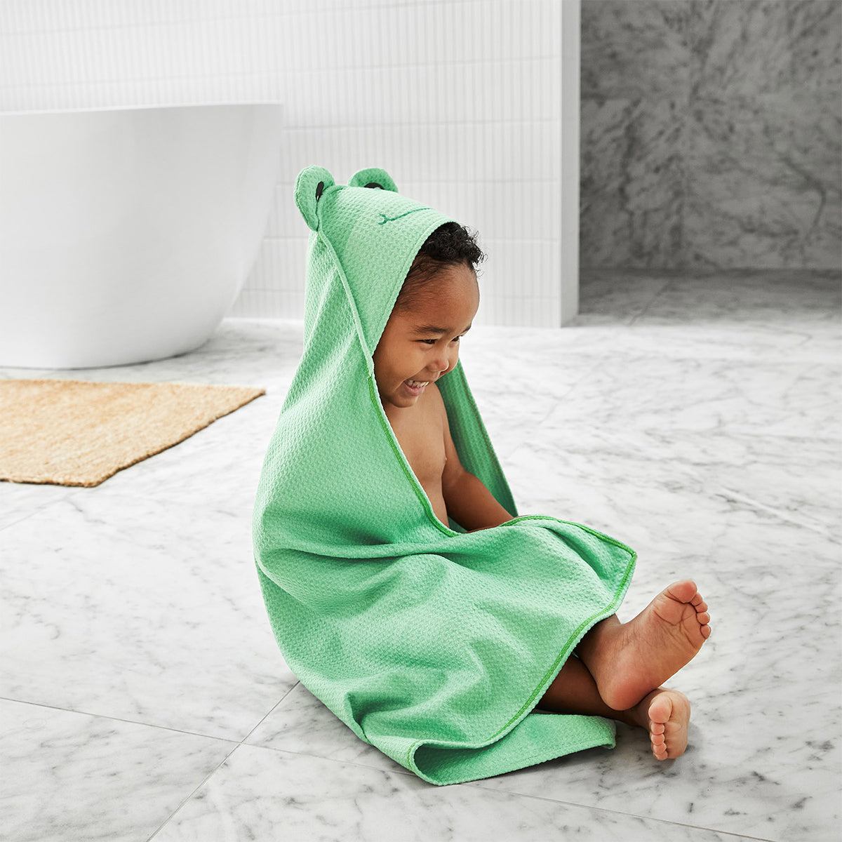 Baby Hooded Towel Animal Collection - Frankie Frog