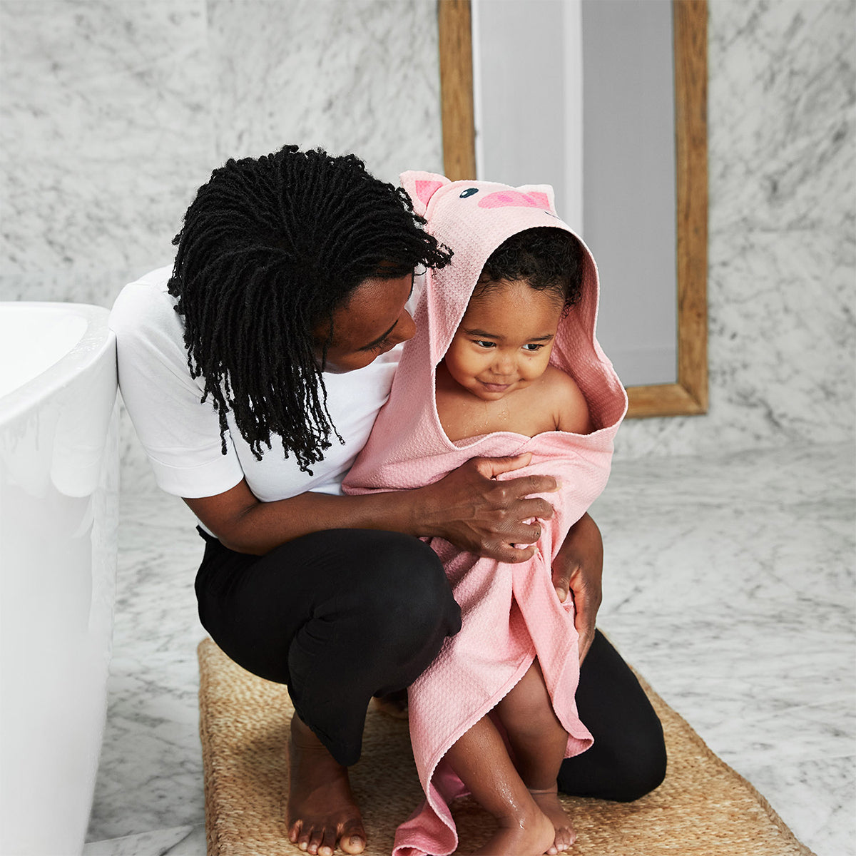 Baby Hooded Towel Animal Collection - Parker Pig