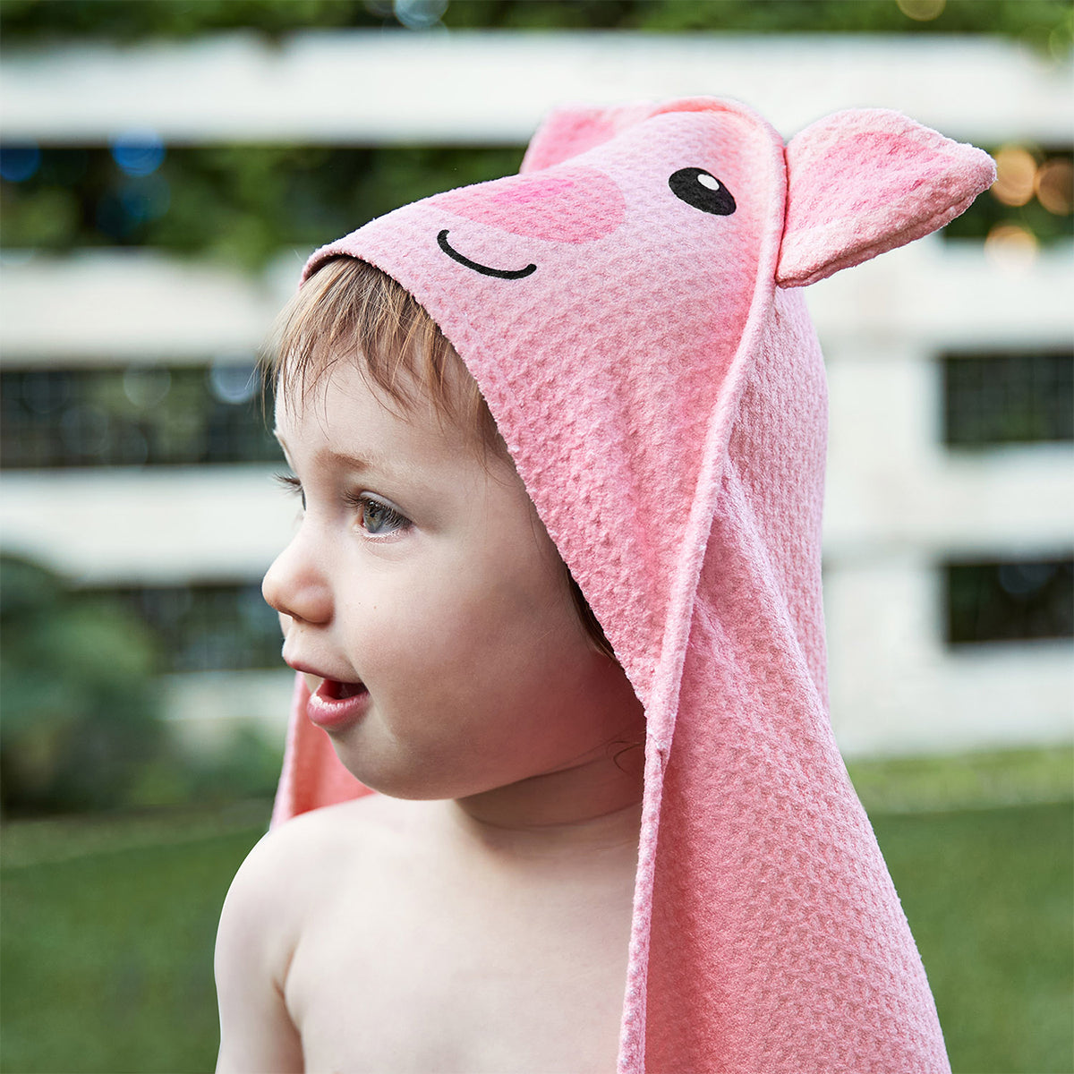 Baby Hooded Towel Animal Collection - Parker Pig