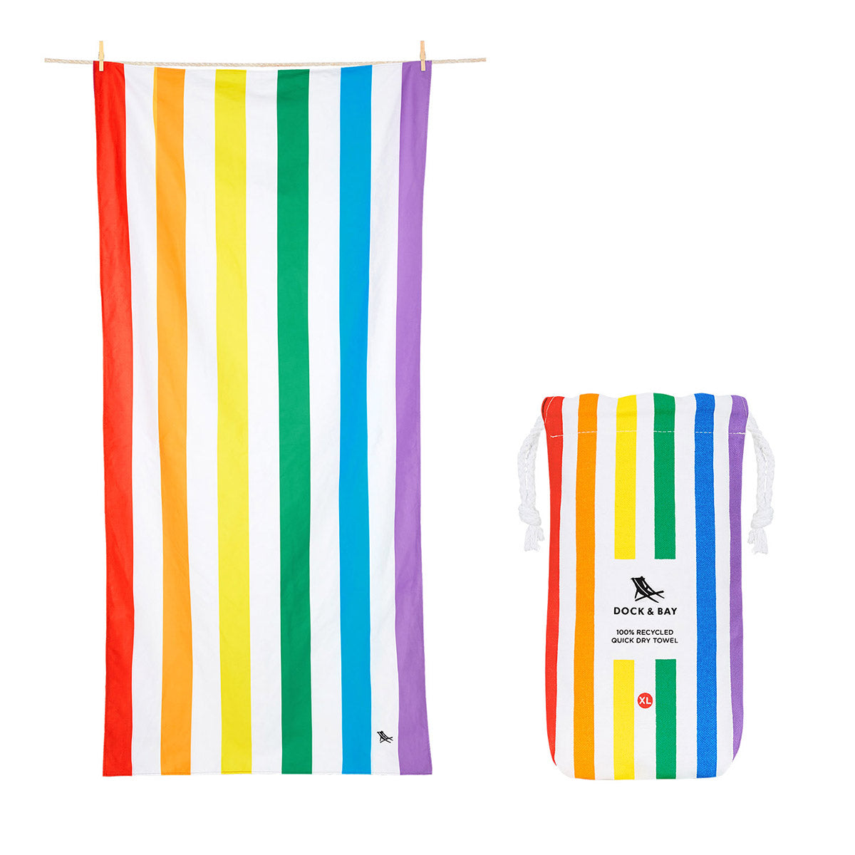 Beach Towel - Rainbow Skies