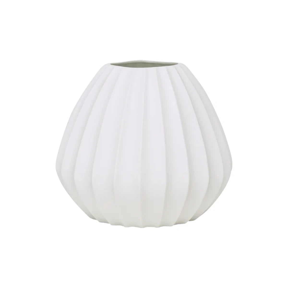 Table Lamp Wide Ridge - Matt White