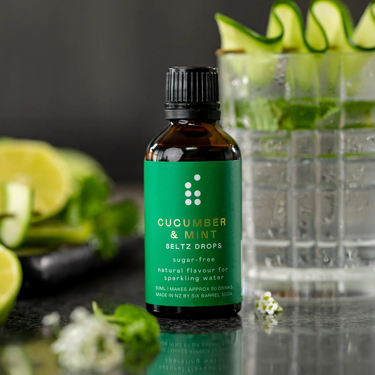 Cucumber & Mint Seltz Drops