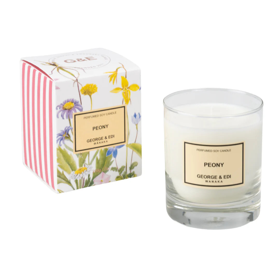 George & Edi Candle - Peony