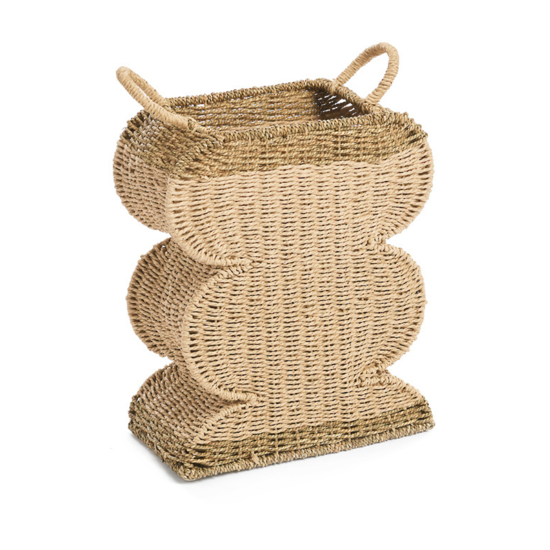 Morton Paper Rope Curved Basket