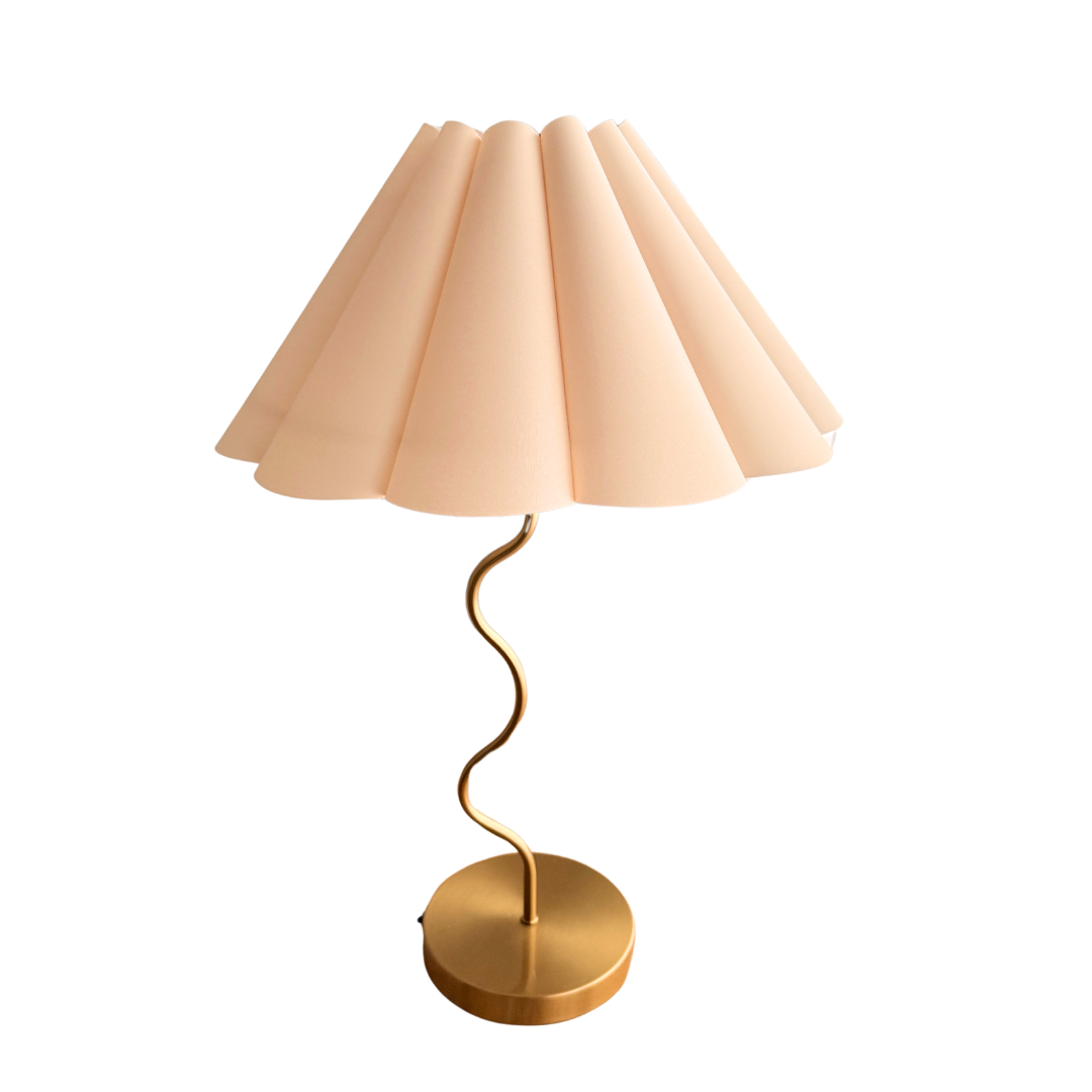 Wavy Table Lamp - Brass