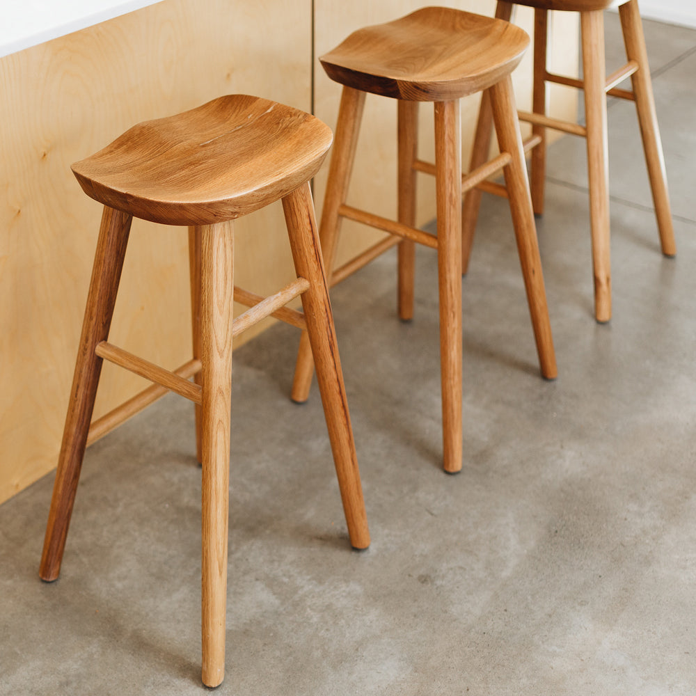 Fuji Barstool - Natural Oak