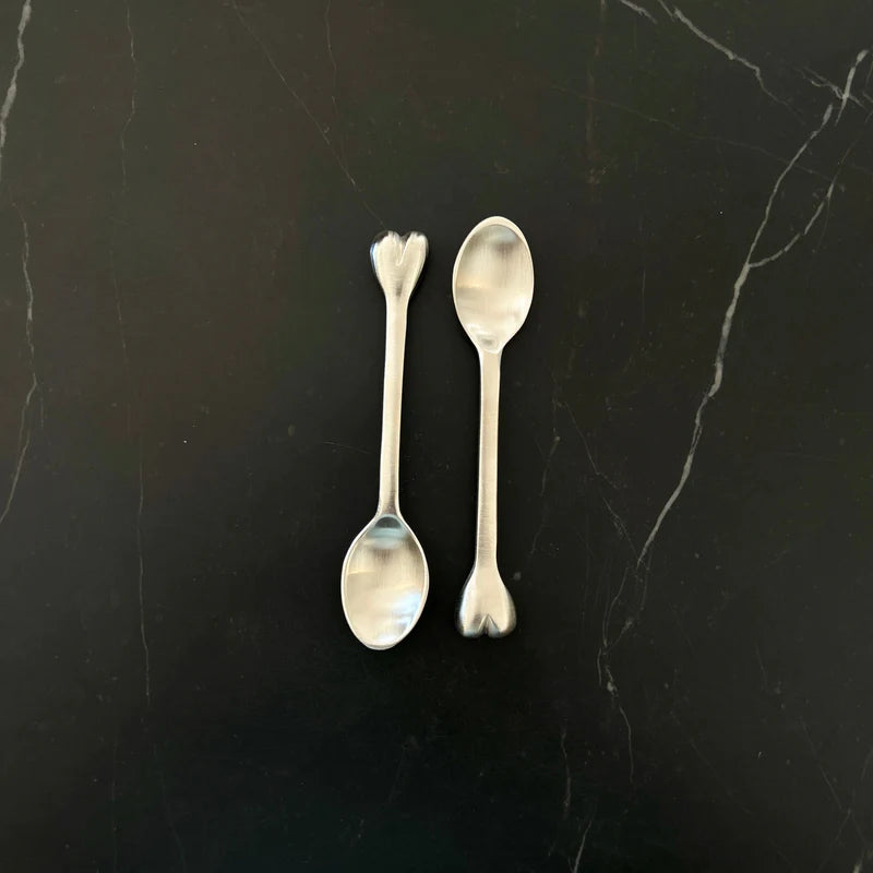 Heart Teaspoon - Silver