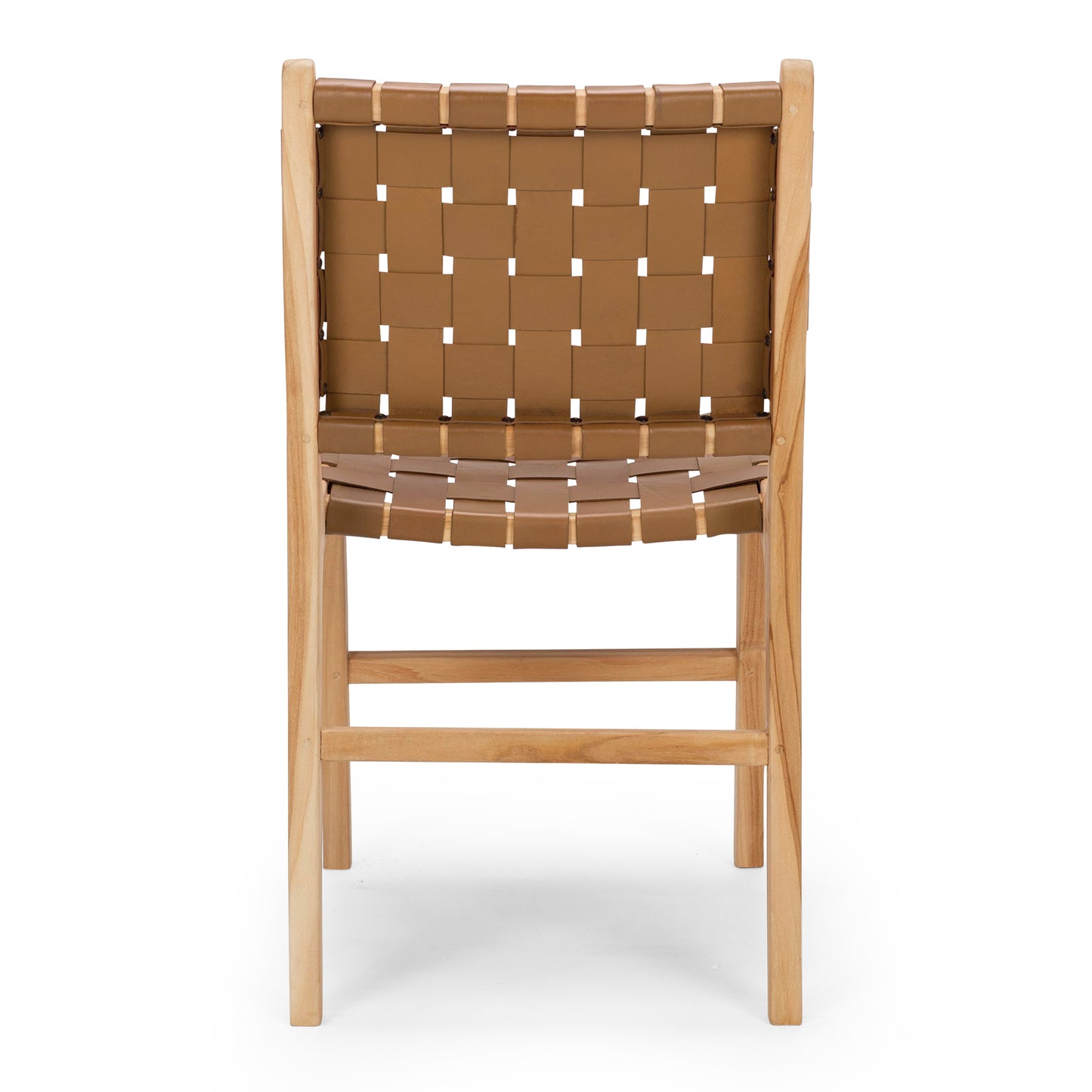 Indo Woven Dining Chair - Saddle