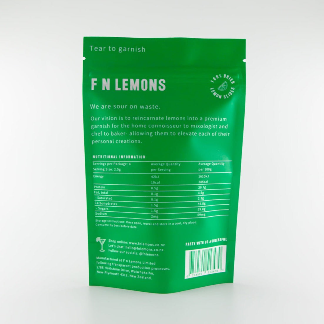 Dried Lemons - 10 Slice Pouch