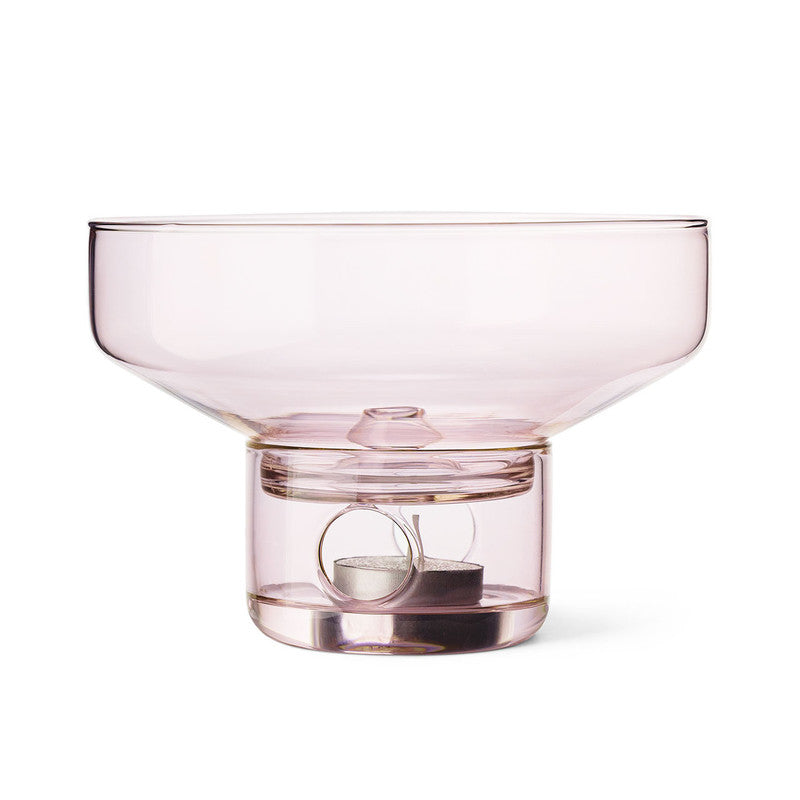 Glass Oil Burner - Rose