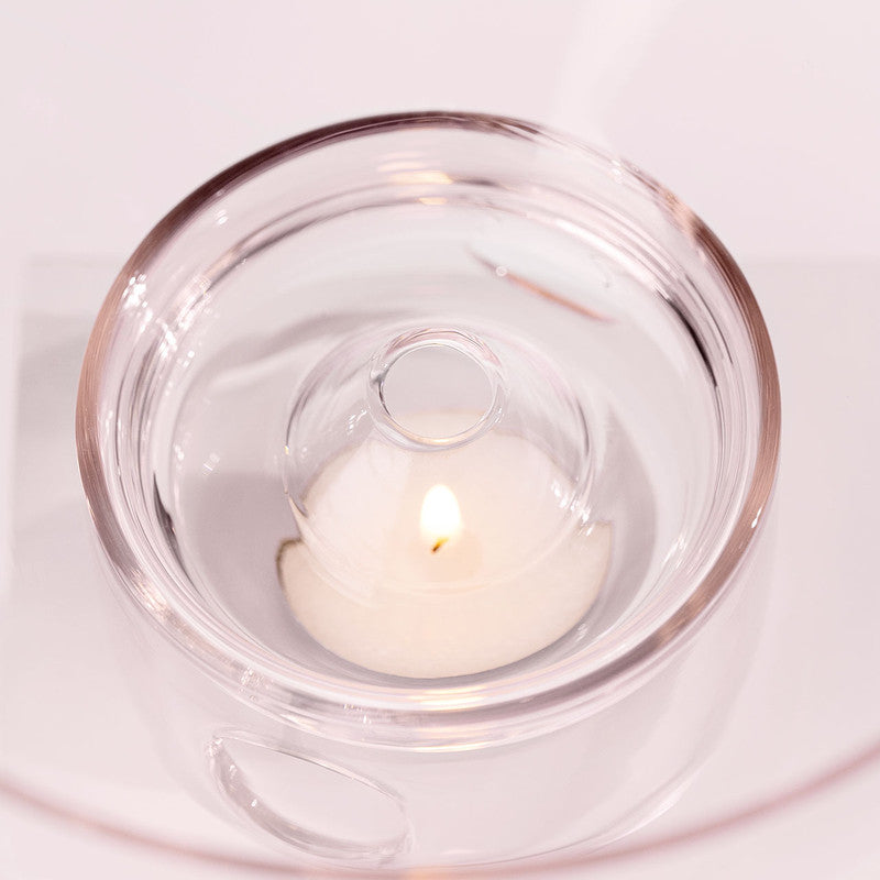 Glass Oil Burner - Rose