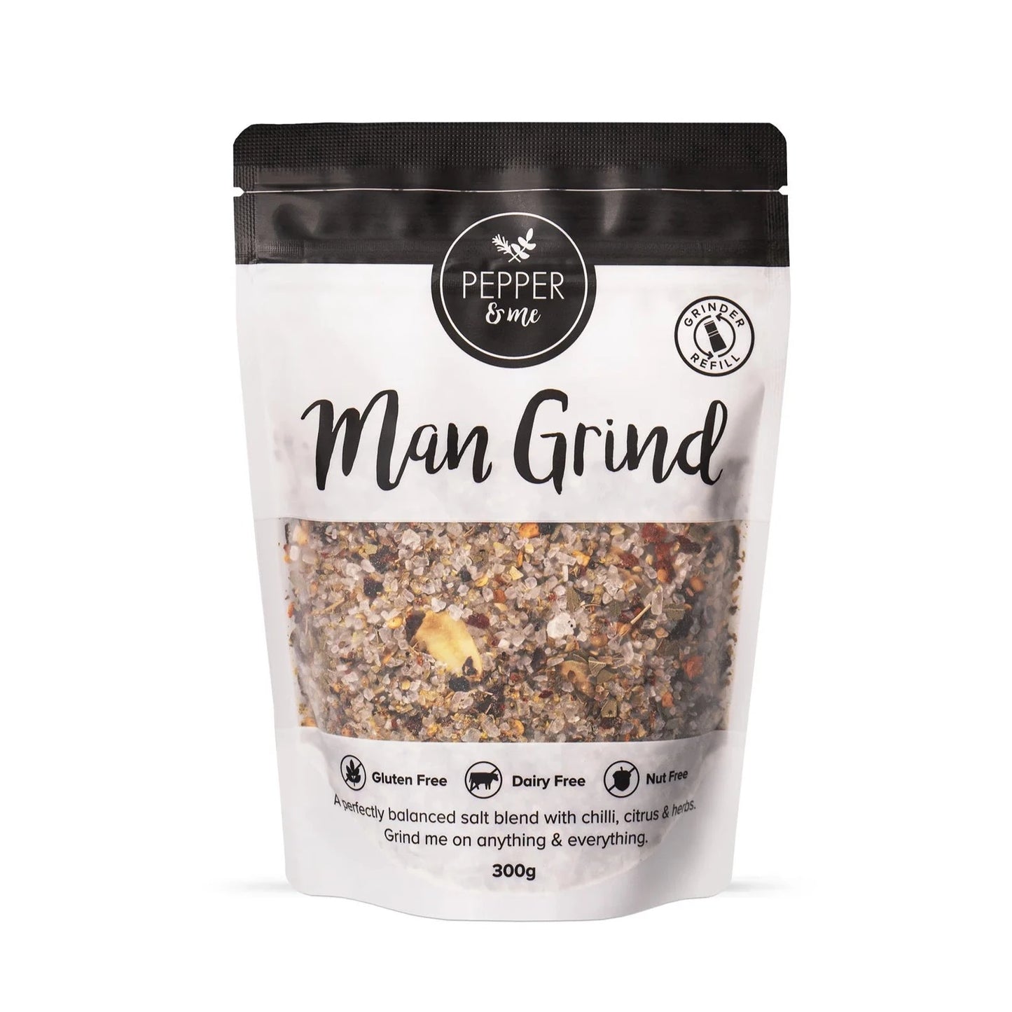 Man Grind Salt Blend - 300g Bag