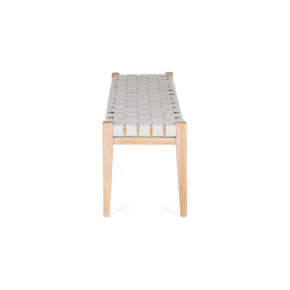 Indo Woven Bench - Duck Egg