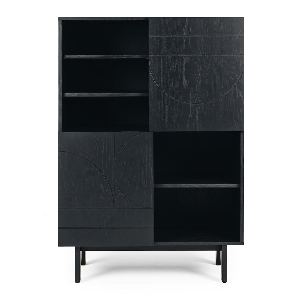 Etch Highboard Display - Black