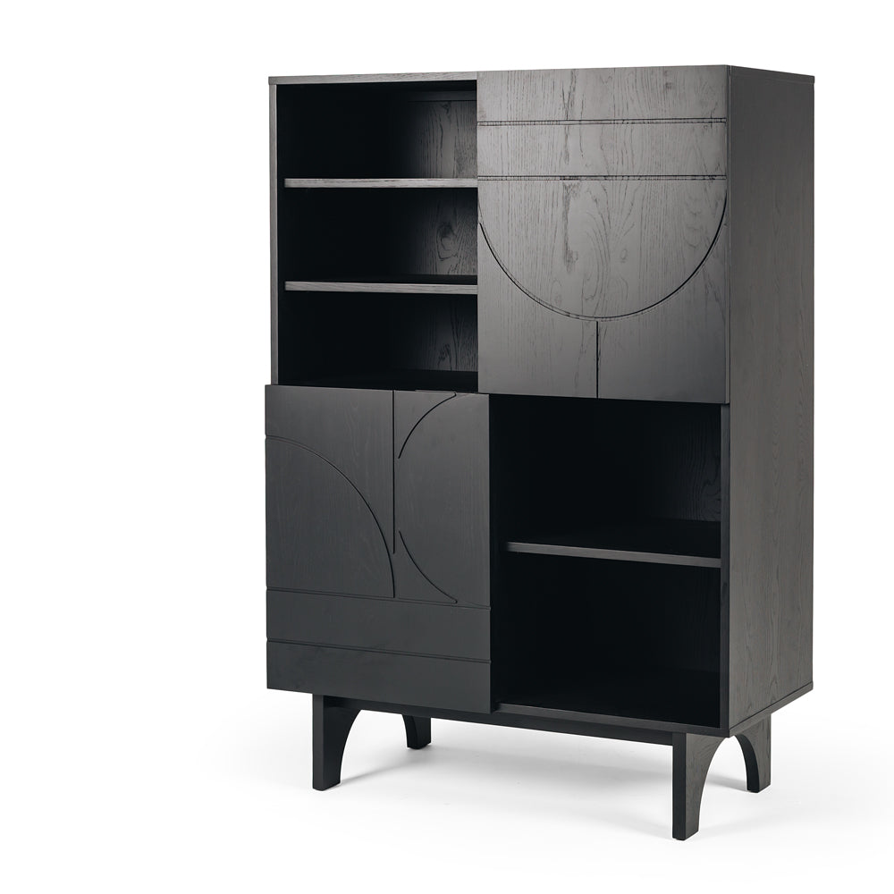 Etch Highboard Display - Black