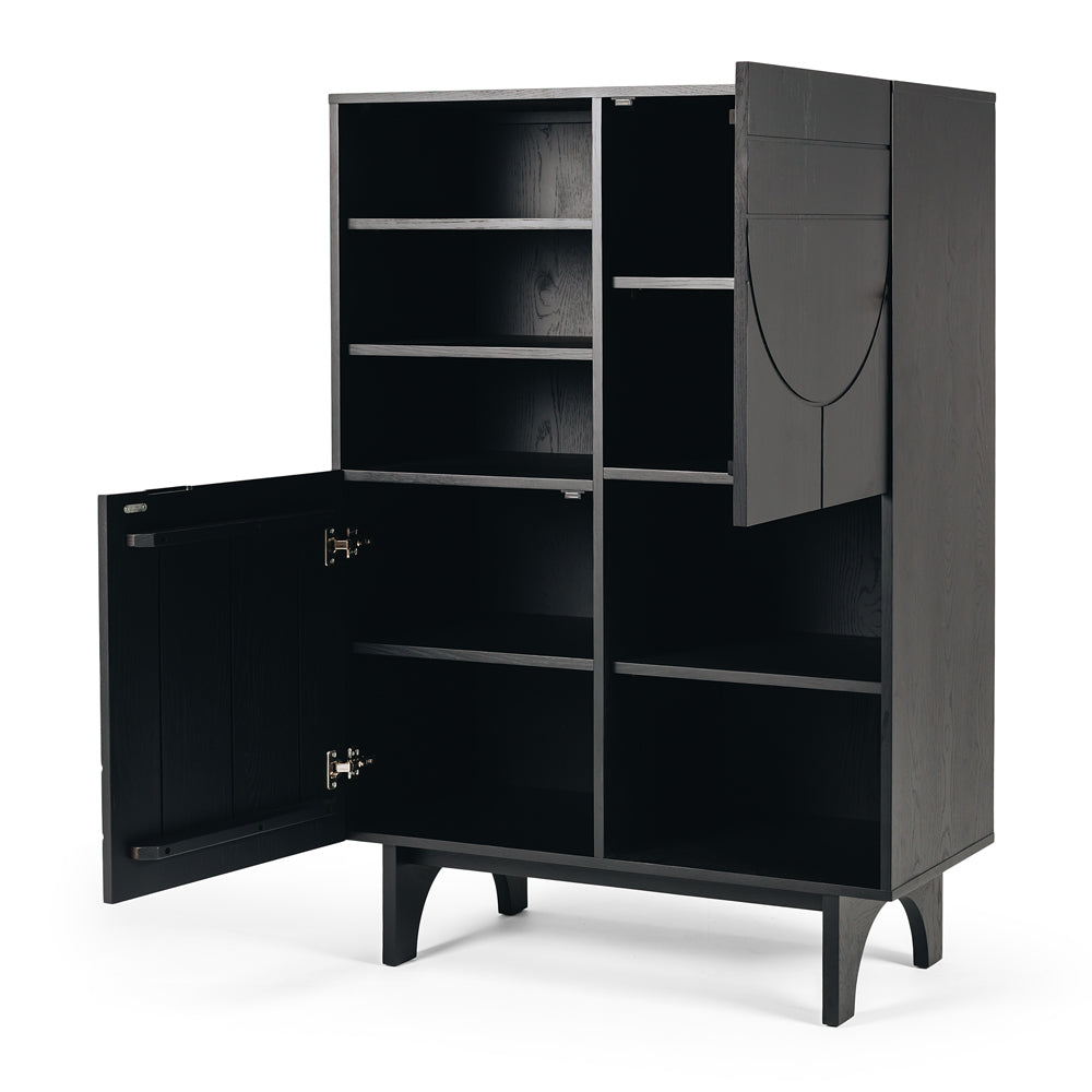 Etch Highboard Display - Black