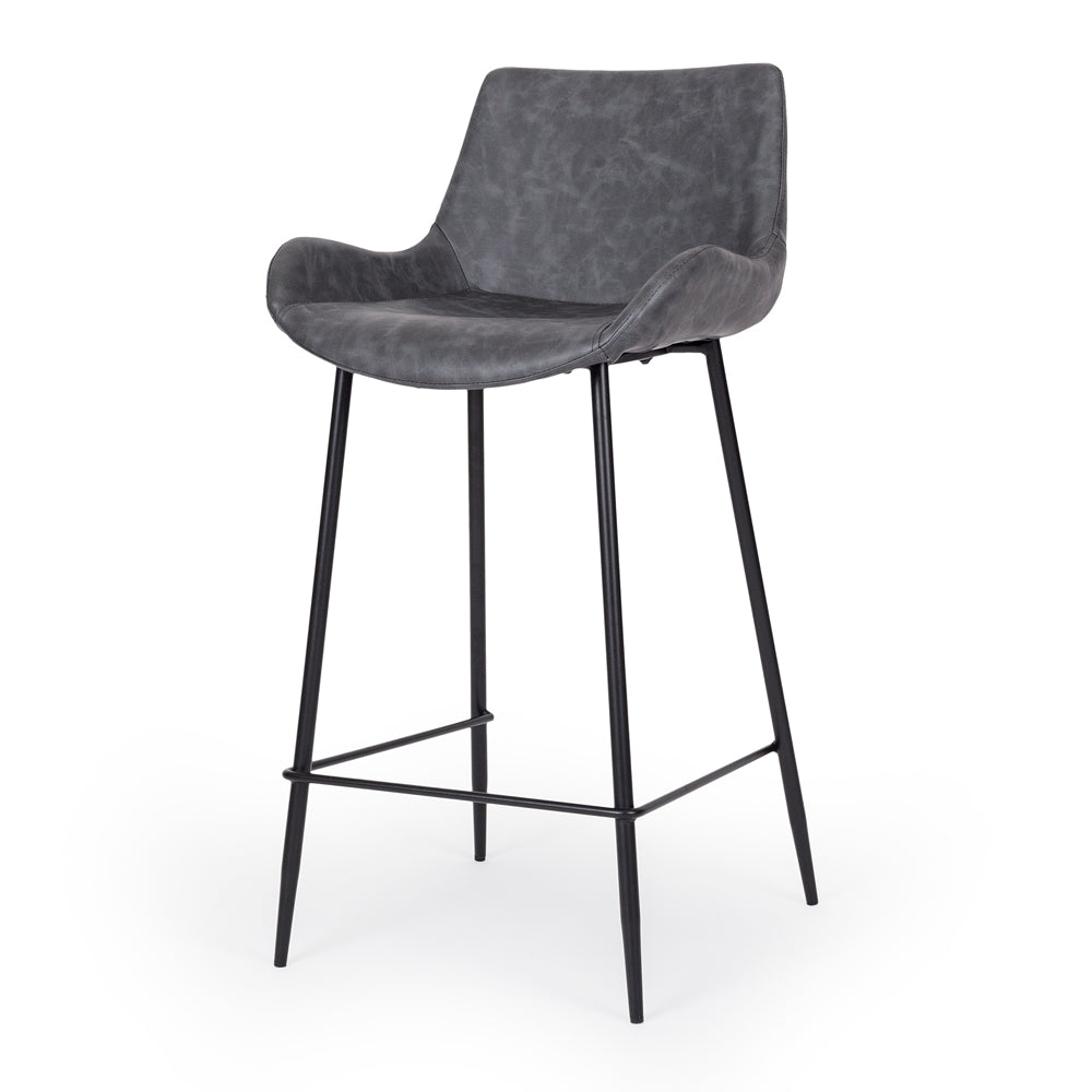 Vintage Barstool - Grey