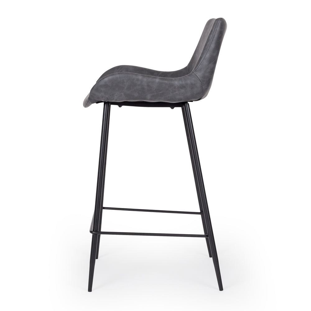 Vintage Barstool - Grey