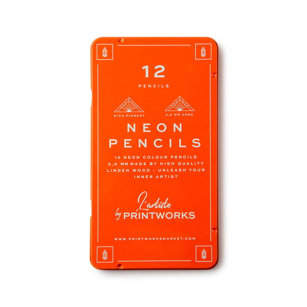 Colour Pencils (Set Of 12) - Neon