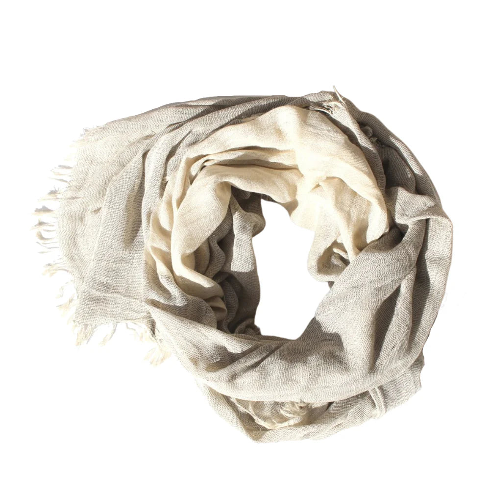 Linen Blend Scarfs - 4 Colours