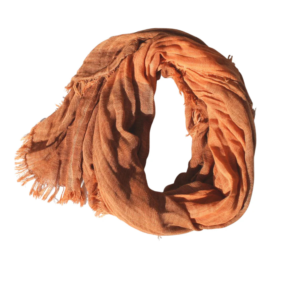 Linen Blend Scarfs - 4 Colours